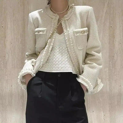 Fashion Simple Solid Color Small Suit Jacket-1