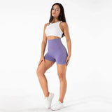 High-Waist Yoga Shorts For Seamless Exercise Hip Lifting And-7