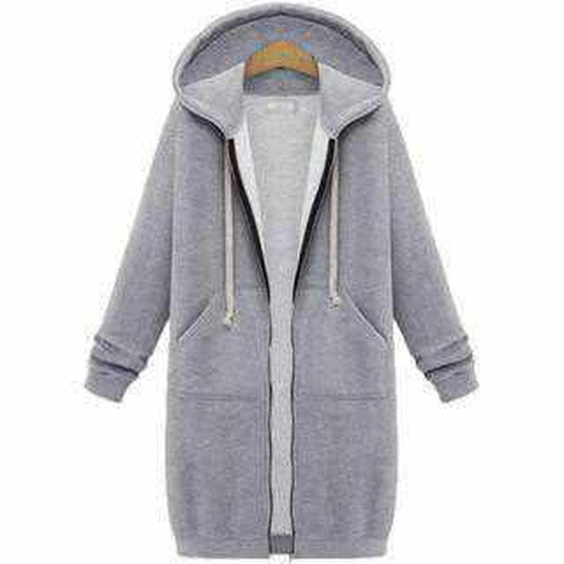 LOVEMI - Lovemi - Hooded long-sleeved winter sweater women's jacket