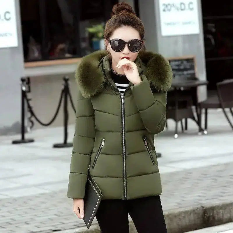 LOVEMI - Lovemi - Korean Style Hooded Down Padded Jacket All-Match