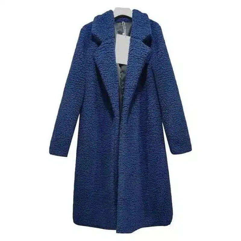 Lambskin coat-Blue-4