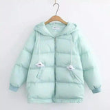 LOVEMI - Lovemi - Loose Hooded Cotton Jacket Student Cotton Jacket