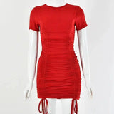 Mini Party Dress-Red-13