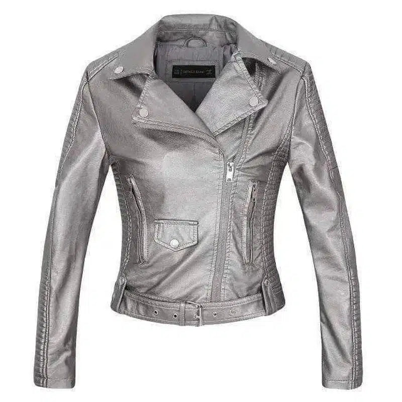 Motorcycle jacket-Silver-2