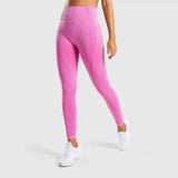 Seamless Jacquard Little Gym Pants Lady-Rose Red-8