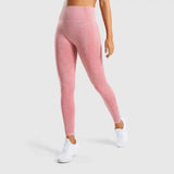 Seamless Jacquard Little Gym Pants Lady-Pink-9