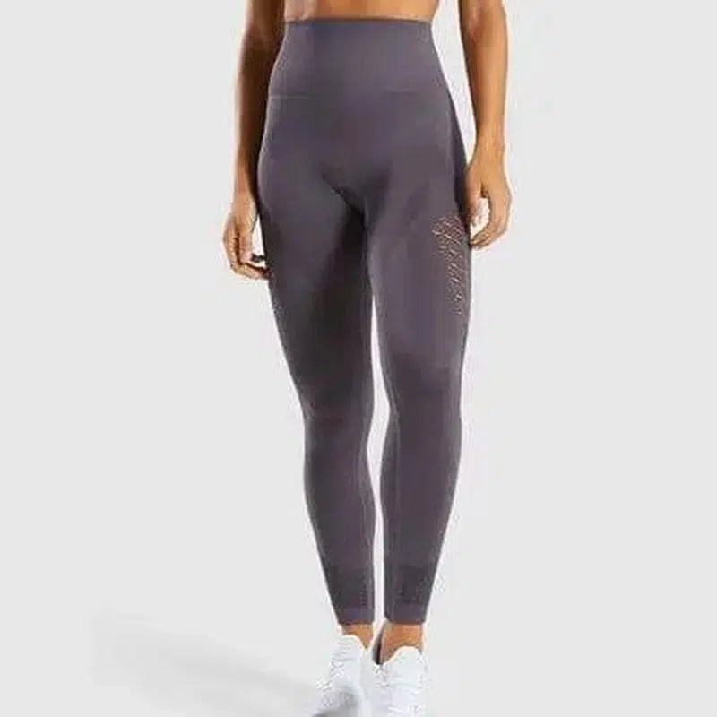 Seamless yoga pants-Coffee-4