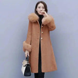 Best Women's Shearling Coat for Winter Style-Camel-2