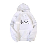 LOVEMI - Lovemi - Simple print hooded couple's sweater