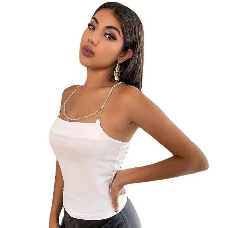 LOVEMI - Lovemi - Sleeveless Bottoming Tube Top Sling Tight-Fitting