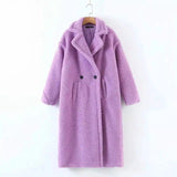 Winter Women's Fashion Coats-Purple-4