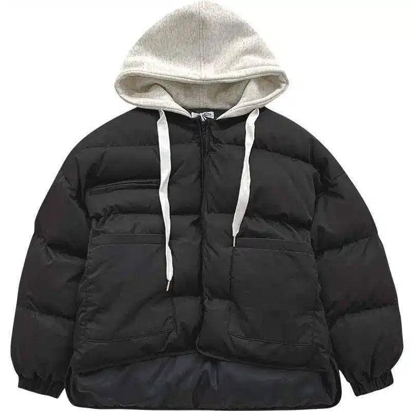 LOVEMI - Lovemi - Student's Small Loose Bread Jacket Coat Hooded