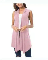 Sleeveless Lightweight Women's Fashion Vest-Pink-2