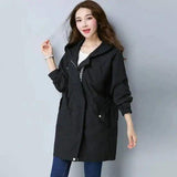 Best Rain Jackets for Women - Casual Longline Style-Black-1