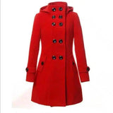 woolen coat-Red-1