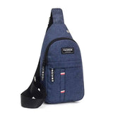 Men's Chest Bag Sports Messenger Crossbody Bag-Dark blue-4