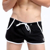 Men's cotton boxer briefs-Black-2