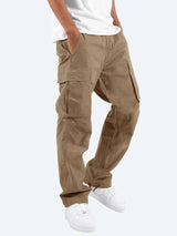 Stylish Fatigue Cargo Pants for Men-Khaki-3