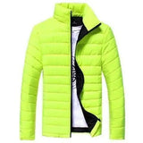 Stylish White Jacket for Men - Perfect for All Seasons-Bright green-3