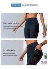 Stitching Yoga Clothes Hip-lift And Belly Shaping-8