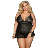 Oversized Sling Lingerie European And American-Black-2