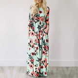 Pink Floral Boho Maxi Dress - Summer 2022 Beach Party Wear-11