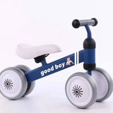 Plastic No-pedal Baby Kids Push Balance Bike Three Wheels-M-12