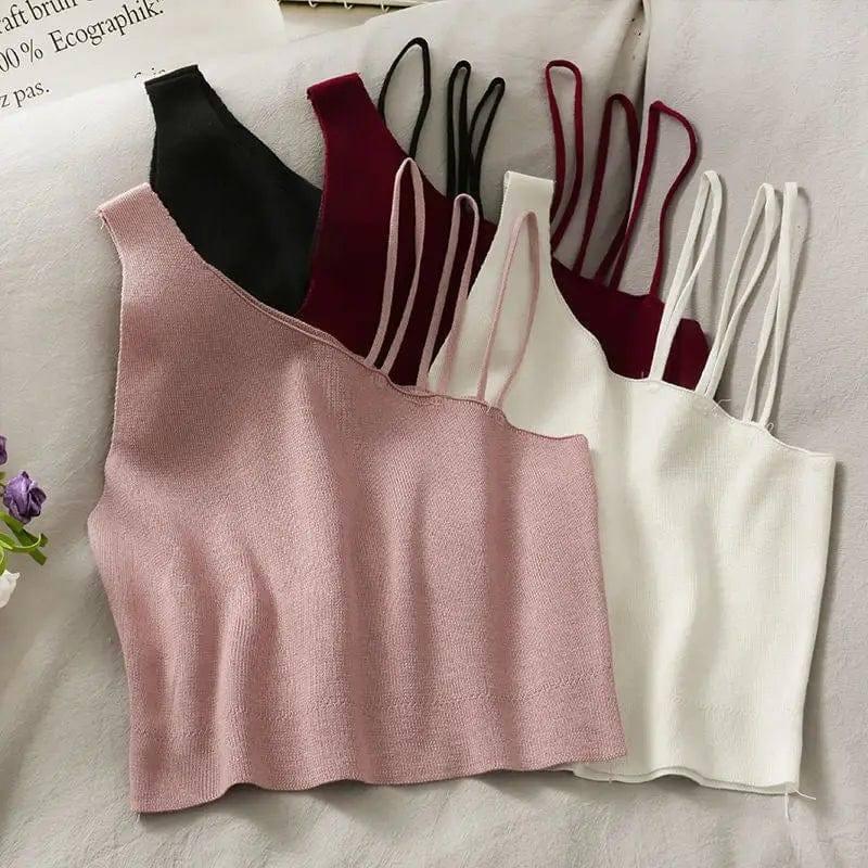 slanted shoulders crop tops-2