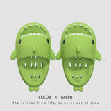 Shark Slippers With Drain Holes Shower Shoes For Women Quick-Applegreen-4