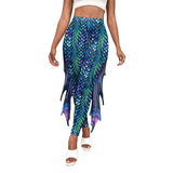 Slim Fish Pants With Raised Hips And Digital Fin Printing-B2421016-7