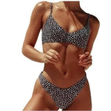 Split dot bikini-Black-2