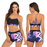 Sports vest split boxer bikini set-1