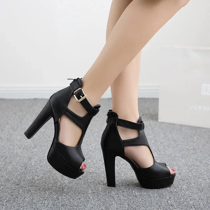 Stylish Black Platform Heels for a Chic Look-9