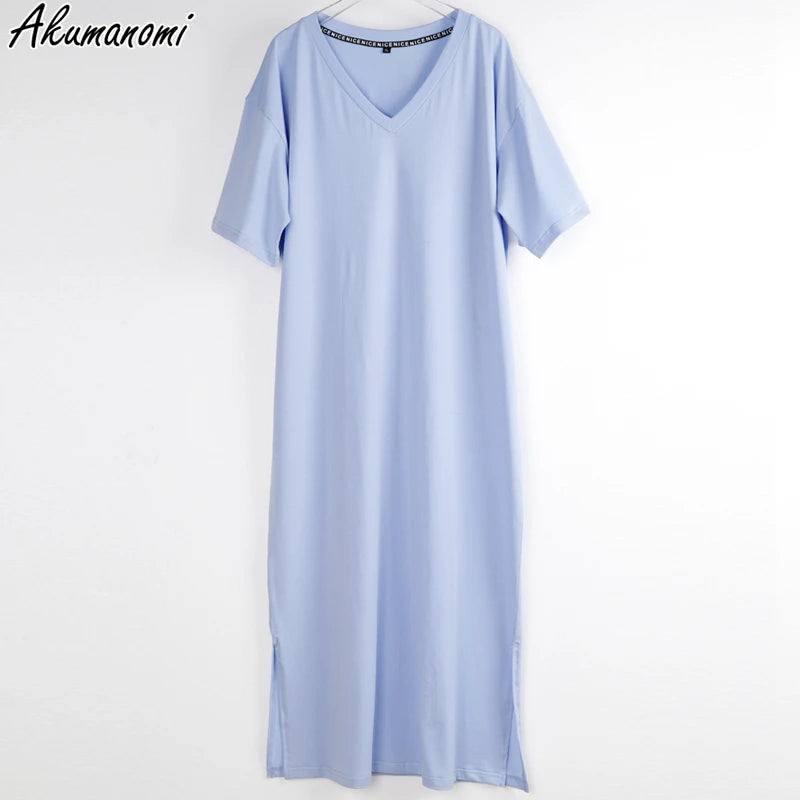 Stylish T-Shirt Dresses for Every Occasion-Blue-3