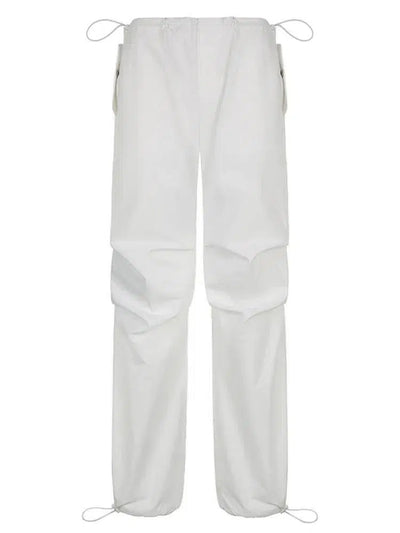 Sweetown Baggy White Sweatpants for Casual Comfort-6