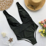 Swimsuit Feminine Bodysuit One-piece Brazilian Bikini-Black-5