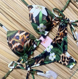 Swimwear Floral Retro Trade Bikini Sexy Swimwear-C-1