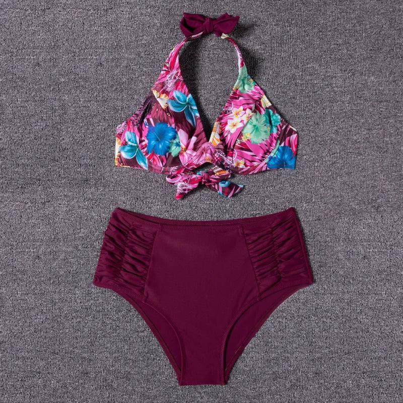 Bikini 2023 Swimsuit Women Swimwear Push Up Bikinis Set Print Beach Wear Swimming Suits For Female Biquini Bathing Suit XL-4