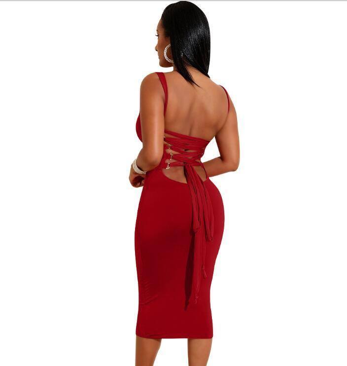 Wholesale Sexy Club Dress Bodycon Dress Women Bandage-4