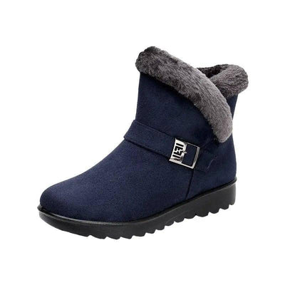 Winter Boots Women Warm Plush Snow Boots Zipper Comfort-11