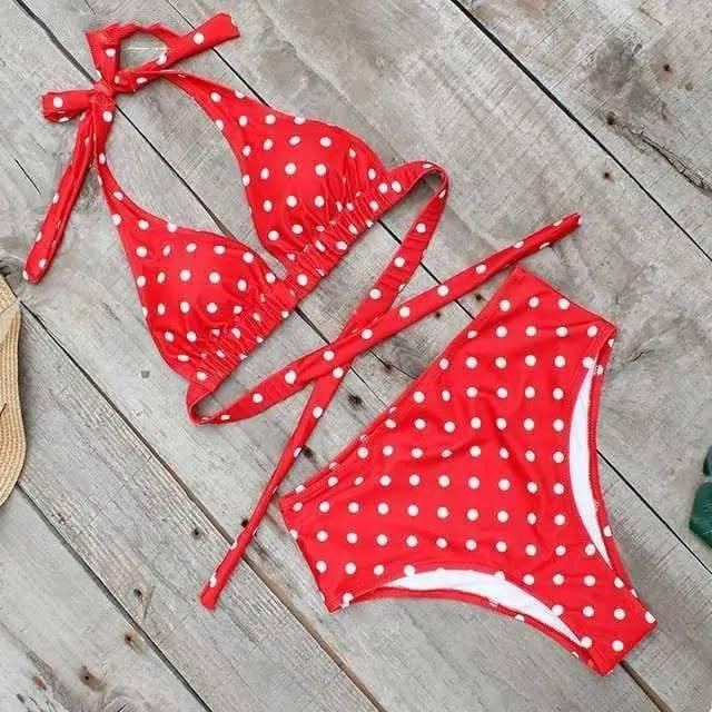 Women's Bikini Beach-Red-6