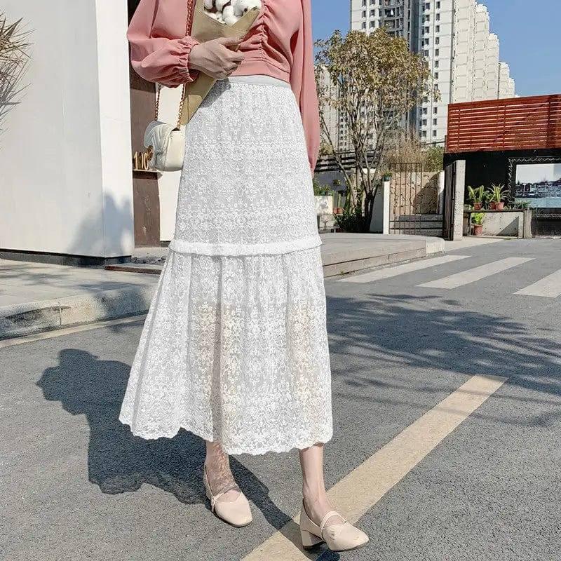 Women's High Waist Slimming Midi Skirt-7