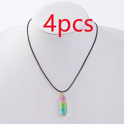 Women's Geometric Diamond Crystal Necklace-Color-4