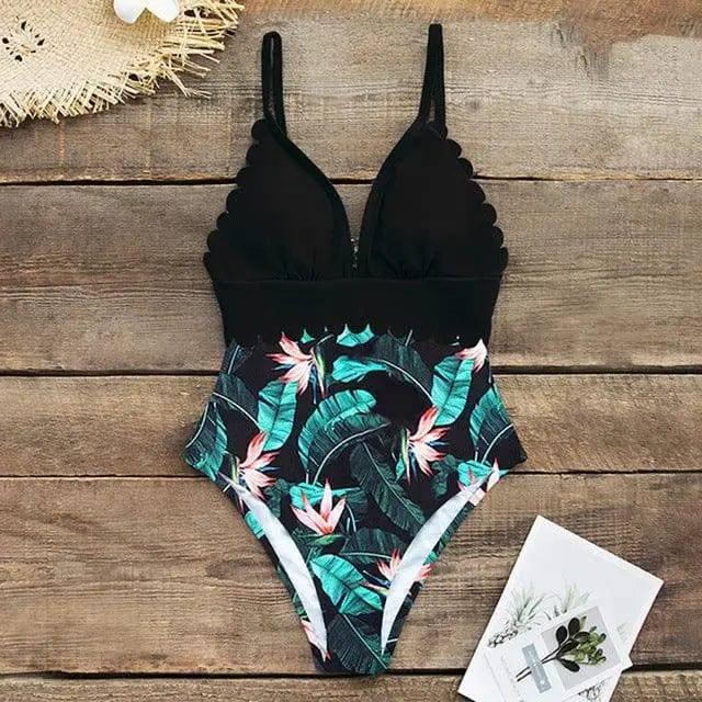 Women swimwear Swimsuit Bikini Plus Size OnePiece-G-9